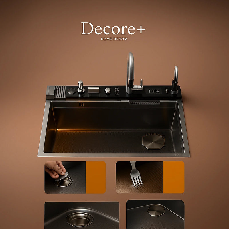 Kit Cuba Cozinha Gourmet Luxo Aço Inox Cinzento