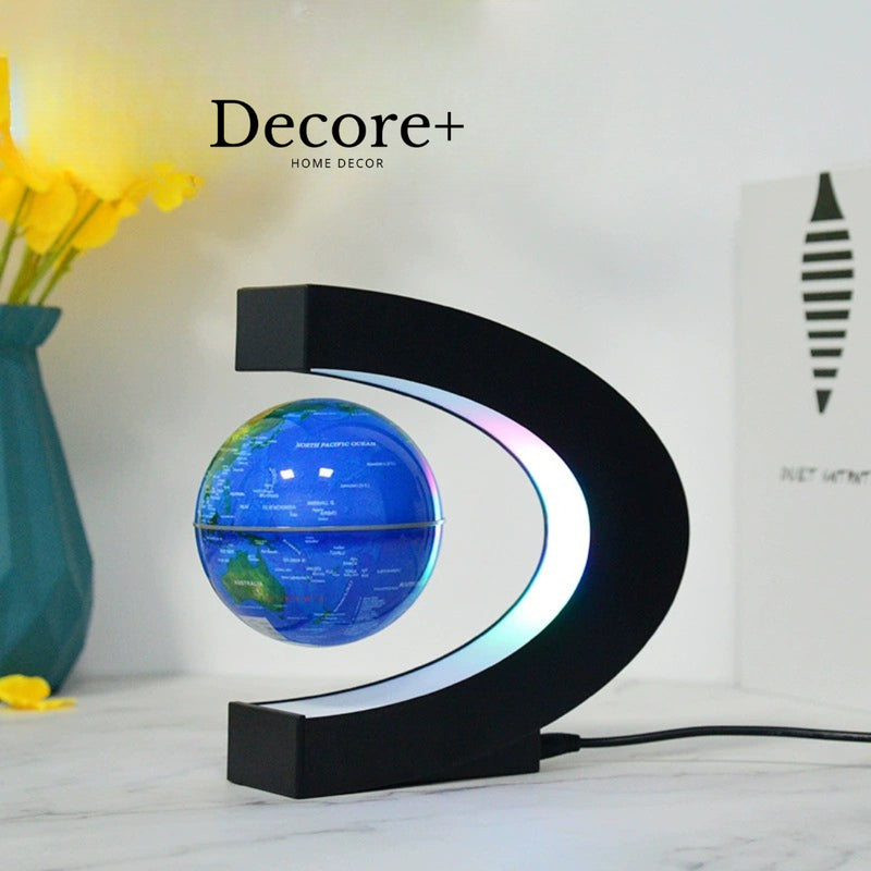 Globo Magnético Flutuante LED - Mapa Mundi