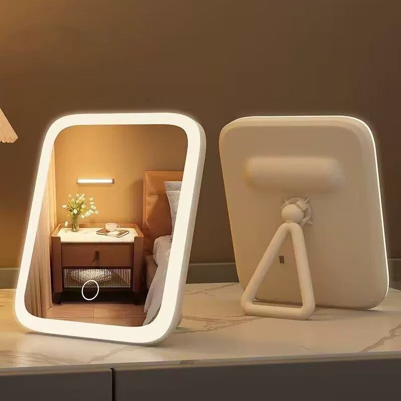 Espelho Smart com LED Brilho Regulável e Design Dobrável