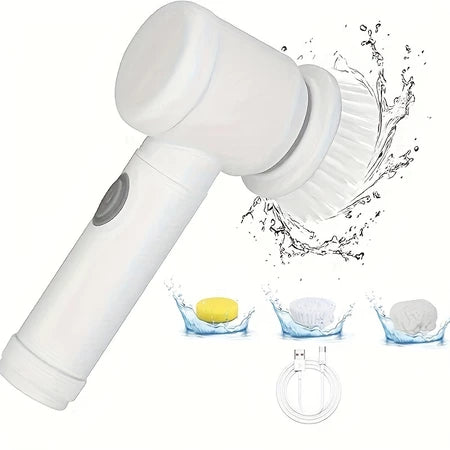 TurboClean 5 em 1 – Escova Elétrica Sem Fio Multiuso